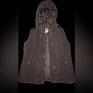 GAP Dark Brown Hooded Vest